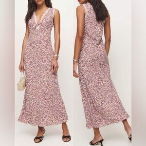 New! Reformation Sharla Dress in Nympheas